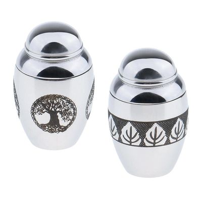 misppro 2-Piece Stainless Steel Cremation Urns for Pets and People