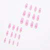 Baokuan Pink Valentine's Day Heart Pattern Press-On Nails view 4