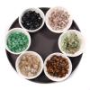 HZLXF1 Black-White Natural Crystal Quartz Chips, Moonstone Obsidian, for Vase Fillers, Aquarium Gardens and Fountains (Color: 37 Lapis Lazuli, Size: 20 g) view 4