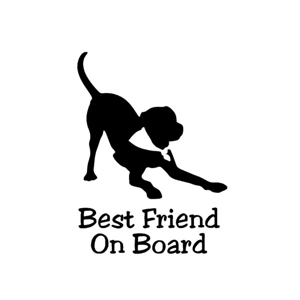 MACMRD Best Friend Dog Baby On Board Vinyl Car Sticker