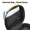 Menstrual Pad Bag with Zipper, Tropical Green Palm Flower view 4