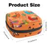 Women's Sanitary Pad Storage Bag, Menstrual Cup Travel Organizer, Large Capacity, Llama Alpaca Cactus Pattern view 3