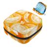 Orange Fruit Background Sanitary Napkin Storage Bag view 1