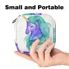 Menstrual Pad Bag with Zipper for Women and Girls, Cute Unicorn view 2