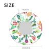 Reusable Women's Shower Cap with Stretch Edge, Watercolor Cactus and Succulent Design view 2