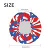 Reusable Puerto Rico Flag Shower Cap with Stretch Edge view 2