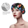 Reusable Galaxy Shower Cap with Stretchable Edge view 3