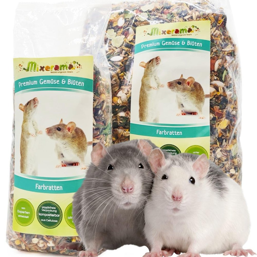 Mixerama Fancy Rat Premium Vegetables & Blossoms - Natural Pellet-Free Complete Food