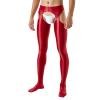 Men's Underwear Set: Wetlook Leggings, Boxer Shorts, Open-Crotch Brief, Thong, Latex Lingerie with Thigh-Length Stay-Up Stockings view 1