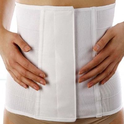 Orione Adjustable Flared Belt, Height 27 cm, White (Size S: 70–80 cm)