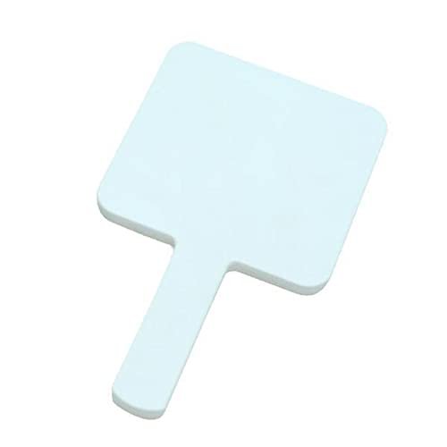 Jojomis Women's Handheld Makeup Mirrors, Modern Square, 12 x 12 cm, White, 4-Piece Set