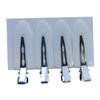 Jojomis Seamless No-Crease Hair Clips, White, 4-Pack view 1