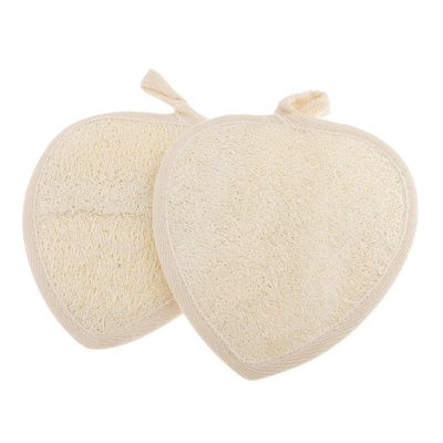 Jojomis 2 x Natural Loofah Sponge for Bath, Shower, Massage and Body Exfoliation