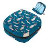 Dachshund Puppy Christmas Hat Pattern Sanitary Pad Storage Bag with Zipper view 1