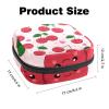Red Cherry Pink Heart Period Pad Storage Bag for Women and Girls view 3