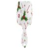 Hair Brush for Women and Girls, Candy Cane Holly Leaf Berry Paddle Brush with Air Cushion for All Hair Types view 1