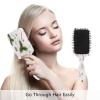 Hair Brush for Women and Girls, Candy Cane Holly Leaf Berry Paddle Brush with Air Cushion for All Hair Types view 4