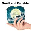 Women's Period Product Storage Pouch – Winter Snow Christmas Santa & Reindeer view 2