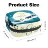 Women's Period Product Storage Pouch – Winter Snow Christmas Santa & Reindeer view 3