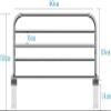 BITWIT Bed Rail for Seniors, Foldable Bed Assist Rail for Adults, Bedside Handle view 2