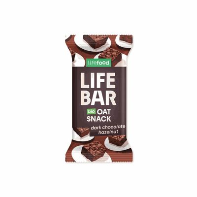 Lifebar BIO Oat Snack Dark Chocolate Hazelnut 40 g, 1-Pack
