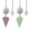 ICAMAS Crystal Pendant Flower of Life Dowsing Pendulum view 2