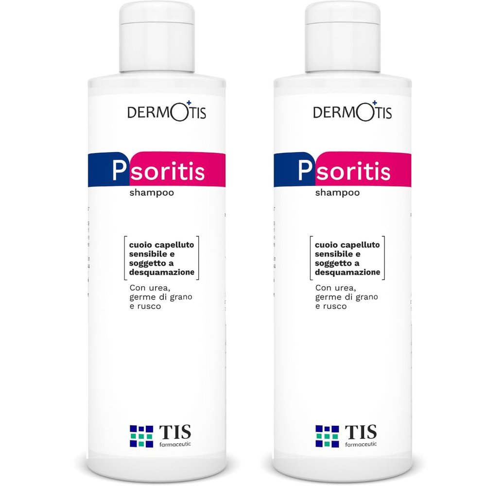 PsoriTIS 10% Urea Shampoo for Seborrheic and Psoriasis-Prone Scalp, 2 x 120 ml