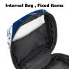 Women's Menstrual Pad Storage Bag, Navy Blue Spaceship Design view 4