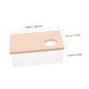 Transparent Medium Hamster Sand Bath with Acrylic and Wood view 3