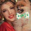 jojofuny 5-Piece Adjustable Dog and Cat Collar Set with Bow Tie for St. Patrick’s Day view 2