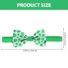 jojofuny 5-Piece Adjustable Dog and Cat Collar Set with Bow Tie for St. Patrick’s Day view 3