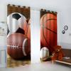 VASENA Kids' Room Basketball Curtains with Grommets, Blackout 2-Pack, 150 x 166 cm view 2
