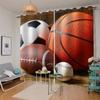VASENA Kids' Room Basketball Curtains with Grommets, Blackout 2-Pack, 150 x 166 cm view 4