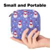 Christmas Snowman and Polka Dot Period Storage Bag for Women and Girls view 2