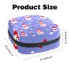 Christmas Snowman and Polka Dot Period Storage Bag for Women and Girls view 3