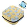 Sanitary Pad Storage Bag, Cute Shell Pattern, Yellow, Portable Period Pouch view 1