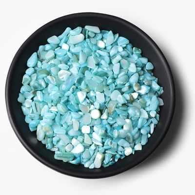 HZLXF1 Natural Gravel, Yellow Agate, Quartz and Citrine Chip Stones for Aquarium and Home Decoration, Crafts (Color: No. 40 Dyed Shell, Size: 20 g)