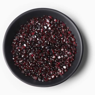 HZLXF1 Natural Gravel Stone, Black Obsidian, for Home, Aquariums and Tanks, Decorative Ornament (Color: No. 12 Garnet, Size: 50 g)