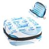 Sky Blue Whale Period Pad Storage Pouch with Zipper view 1