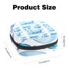 Sky Blue Whale Period Pad Storage Pouch with Zipper view 2