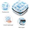 Sky Blue Whale Period Pad Storage Pouch with Zipper view 3