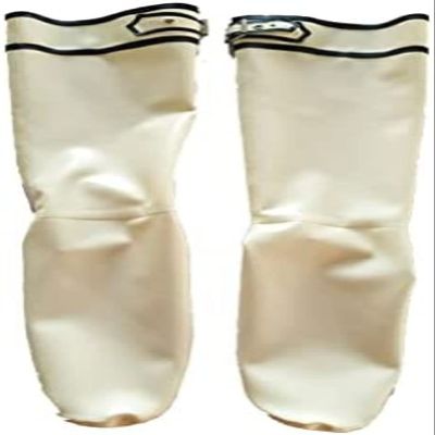 Black and White Latex Socks, 0.4 mm Rubber, Sizes S–XL, Black, L