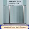 Samnuerly Pet Safety Gate, Extra-Tall 103 cm Dog Stair Gate, 90° Auto-Close, 3.5 cm Railing Gaps, 2 Colors view 2