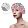 Pink Donut Shower Caps for Women and Girls view 4