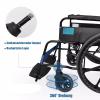 Folding Lightweight Travel Wheelchair, 41 cm Seat Width, Drum Brakes view 2