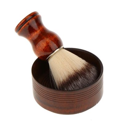 barenx Men's Shaving Brush with Bowl, 2 Pieces