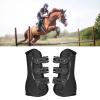 Rosvola Horse Front Leg Boots, Impact-Resistant Leg Protection, Easy to Attach, Breathable, Shock-Absorbing, for Show Jumping and Training (M) view 3