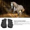 Rosvola Horse Front Leg Boots, Impact-Resistant Leg Protection, Easy to Attach, Breathable, Shock-Absorbing, for Show Jumping and Training (M) view 4