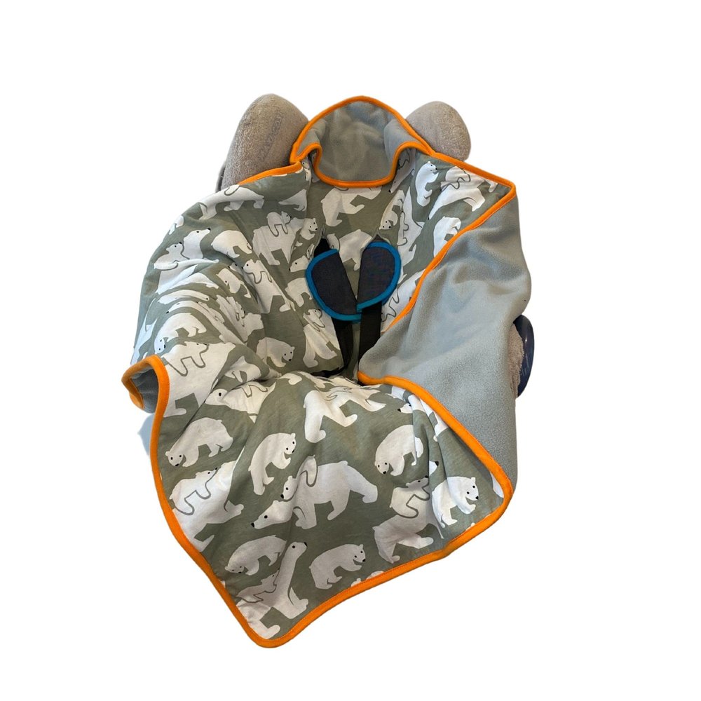 Universal Reversible Car Seat Wrap Blanket for Group 0/0+
