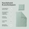 Ehrenkind Renforcé Bedding Set | 100% Organic Cotton | STANDARD 100 by OEKO-TEX | Beige, 200 x 135 cm + 80 x 80 cm view 3